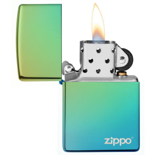 499 ZIPPO ЗажигалкаLogo Classic с покрытием High Polish Teal фото 3 499 ZIPPO ЗажигалкаLogo Classic с покрытием High Polish Teal фото 3