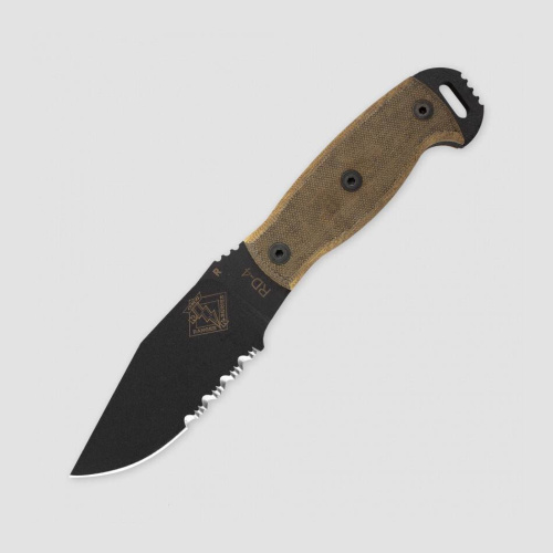 2011 Ontario Нож с фиксированным клинком Ontario "RD4 Black Micarta"