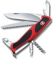 Мультифункциональный инструмент Victorinox Нож перочинныйRangerGrip 55 0.9563.C 130мм 12 функций красно-чёрный