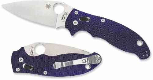 5891 Spyderco Manix 2 Blue 101GPDBL2 фото 12