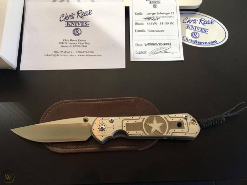 3810 Chris Reeve Large Sebenza 21 Unique Graphics Tanked фото 2